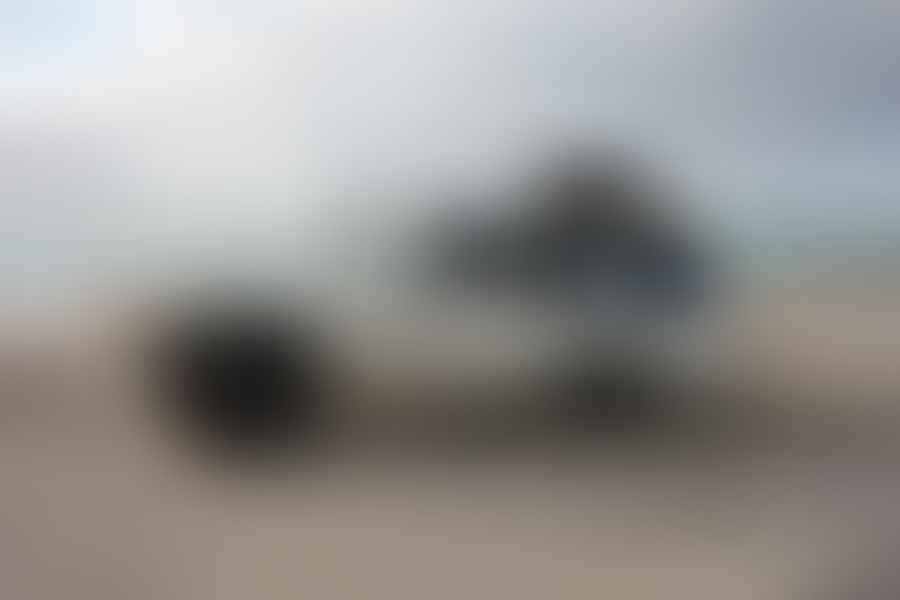4WD vehicle on beach